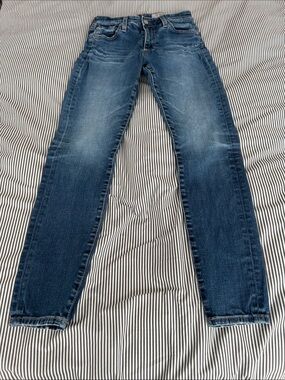 The Farrah Skinny Ankle AG Adriano Goldschmied Women's Jeans in Medium Blue Wash